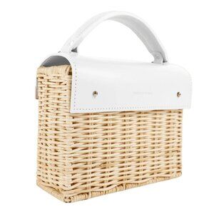 NWT White Natural Kuai Bag - Wicker Wings